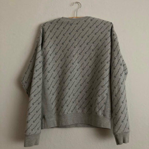Youth Champion Sweater Gray Casual Comfy Soft - Picture 3 of 4